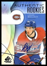 2024-25 SP Game Used Auto Blue Logan Mailloux Auto Montreal Canadiens #273
