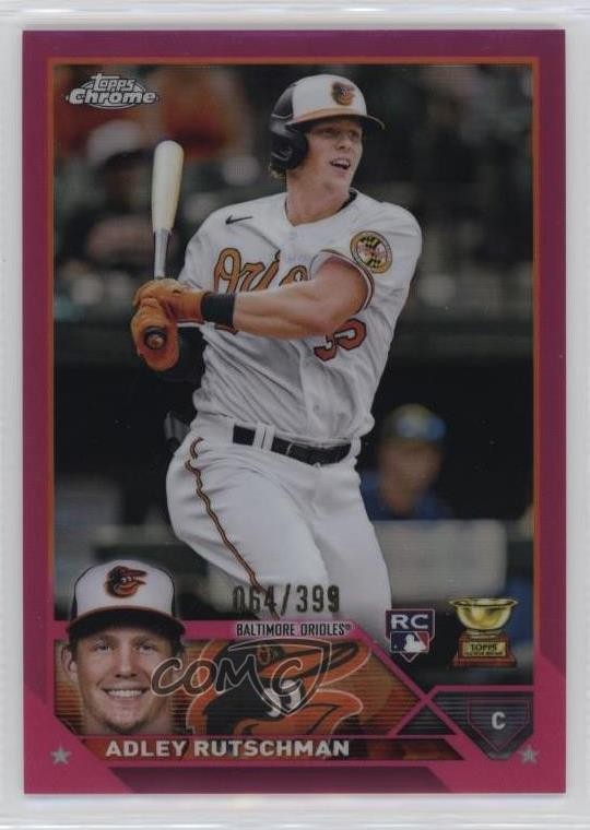 2023 Topps Chrome Magenta Refractor 64/399 Adley Rutschman #1 Rookie RC v9t