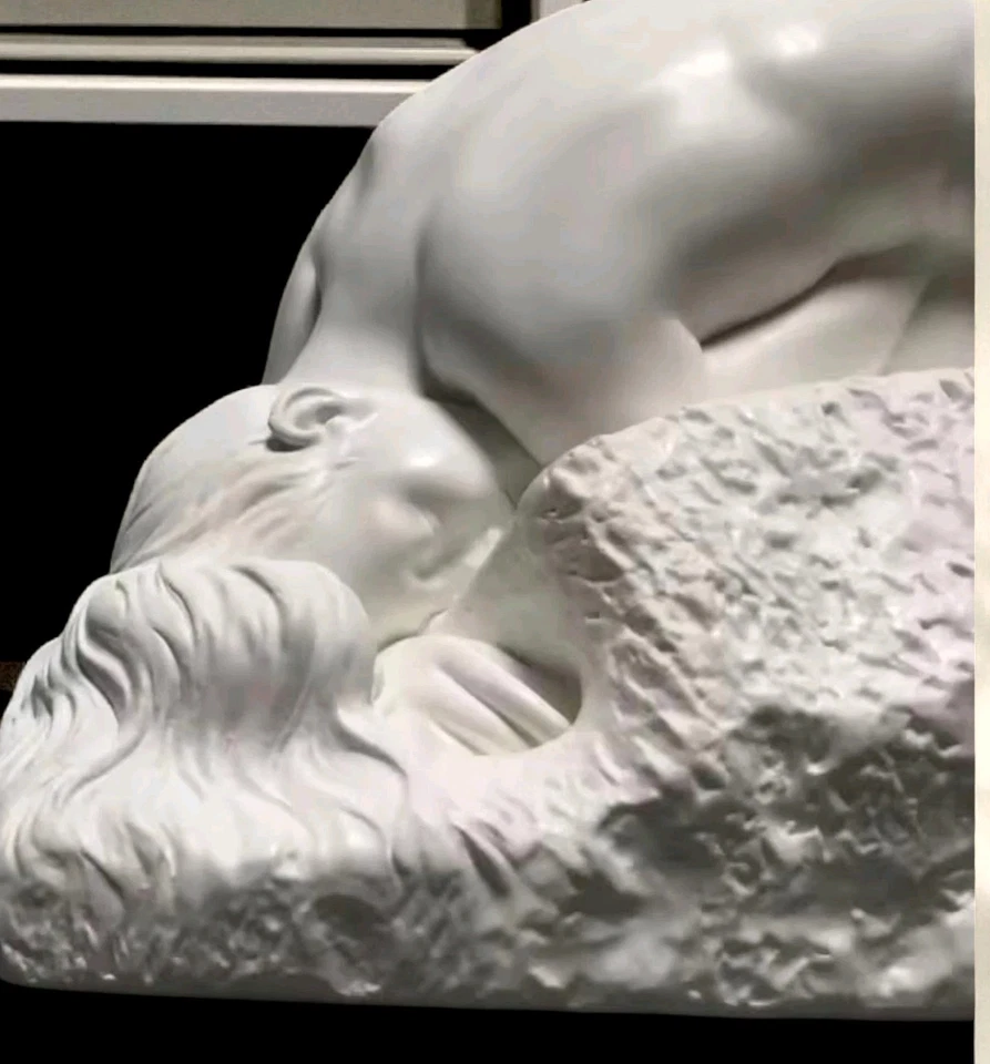 Sculpture Danaïde Rodin style art moderne – statue décorative blanche 16,5 cm - Photo 2/4