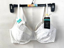 NWT Bali Women's 36DD One Smooth U Lace Minimizer Underwire Bra DF3386 White
