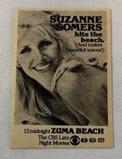 1980 small CBS tv ad~ movie ZUMA BEACH Suzanne Somers