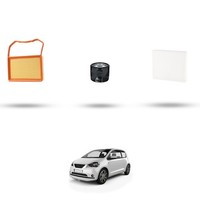 Hoffcar Wartungskit - 3 Filter Kompatibel Mit Seat MII 1.0 Ecofuel 50KW Ab 2