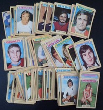 a & bc gum football cards 1973 blue backs x 205 cards,checklist ,some duplicates