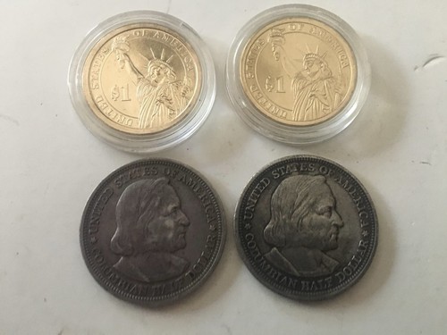 1893 Columbian Grover Cleveland Calvin Coolidge Half Dollar Lot