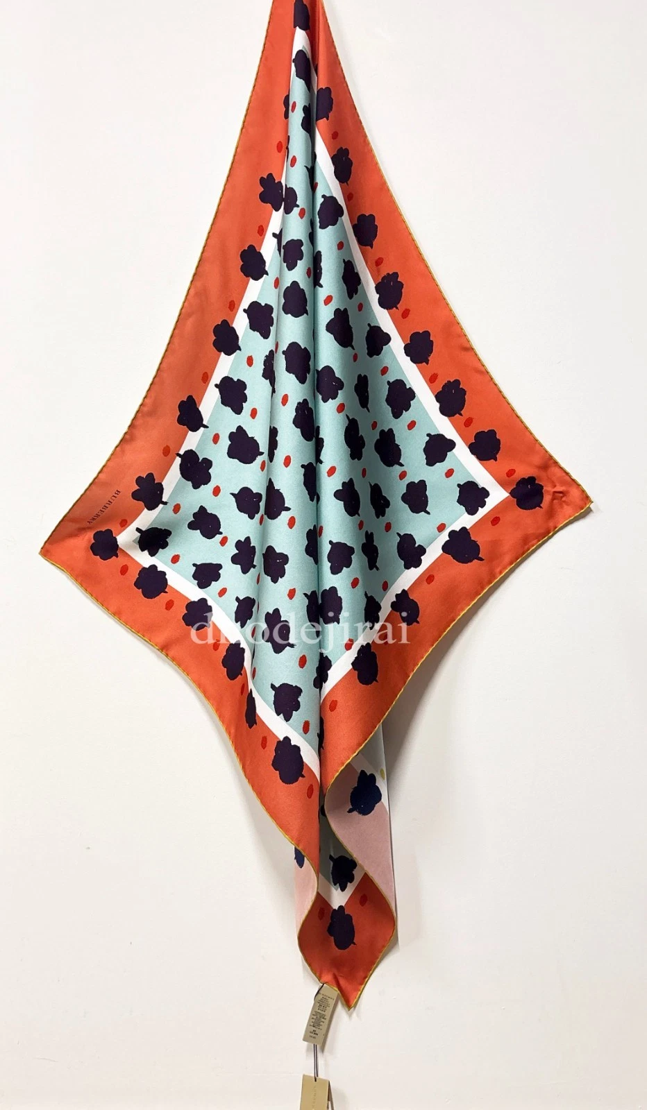 Burberry — $810 Authenti BNWT BURBERRY Large Floral Print Silk Scarf Mens/Womens Coral Pink