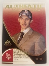 2003-04 Upper Deck SP /50 Authentic Rookies Zoran Planinic Rookie Card #128. rookie card picture