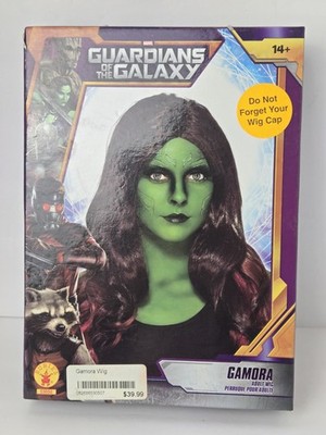 Womens Marvel Guardians Of The Galaxy Gamora Wig Costume Accessory NIP Free Ship