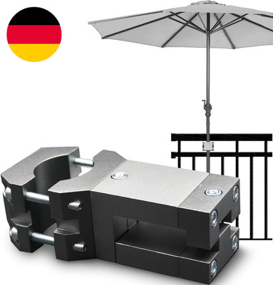 Stabiler Sonnenschirmhalter - Sonnenschirmständer Für Balkon Eckige Geländer - S