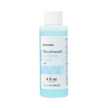 McKesson Mouthwash 4 oz. Mint Flavor Alcohol-Free 150-MW4OZ 1 Each