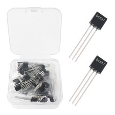 50PCS BC547 NPN BC557 PNP Transistor Assortment Kit - 50V 100mA TO-92 Trans...