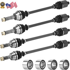 Front Rear CV Axle with Bearing for Polaris Ranger 4 pcs - full set w/ bearings
