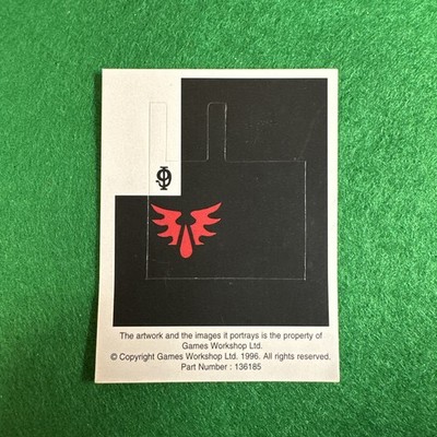Warhammer 40K Blood Angels Standartenträger Flagge Banner Sticker Games Workshop  