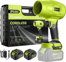 Seese Cordless Handheld Violent Fan/Leaf Blower  2 Batteries/Charger/Case