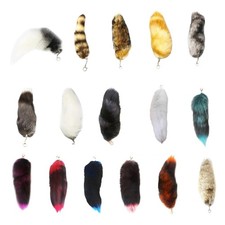 Plush Tail Charm Key Holder Keyring Pendant Decorations Purse Bag Charm