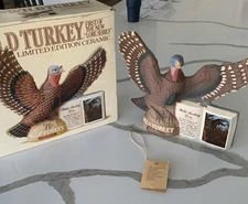 Wild Turkey Lore Series Decanter #1 Ltd. Ed. Ceramic 1979 Austin Nichols in Box