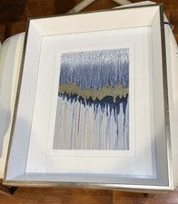 Abstract composition "Departing"  by Blakely Bering, numbered & pencil signed
