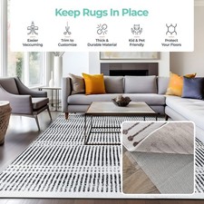 Rugshop Non Slip Rug Pad for Hardwood Floors Carpet Pad Area Rug Pad Rug Gripper
