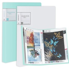 2 Packs A3 Diamond Painting Storage Book, Large 30x40 17.24x12.6 inches, 2PCS