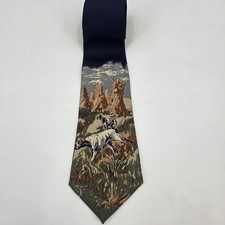 A ROGERS HUNTING DOG TIE MENS CLASSIC  NECK O...