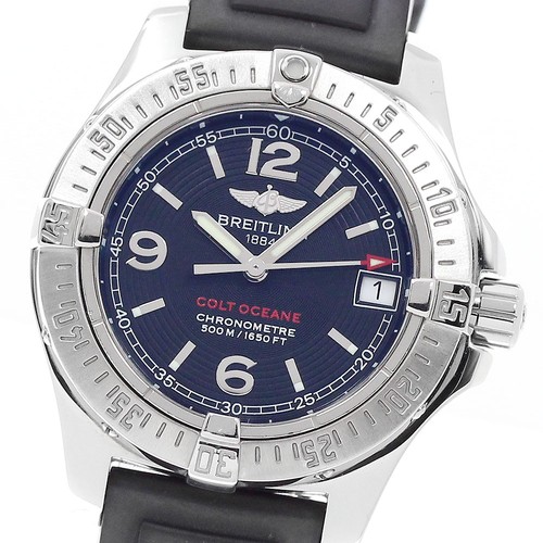 BREITLING Colt Ocean A77380 Date black Dial Quartz Ladies Watc...