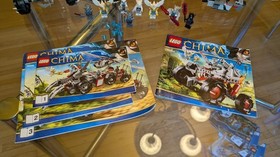 Lego 70009 70004 Legends of Chima: Worriz's Combat Lair NEAR COMPLETE MINIFIGS