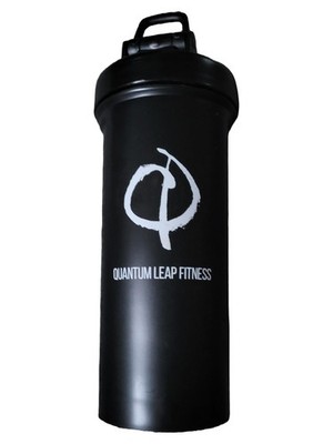 Quantum Leap Fitness Shaker Flasche Schwarz 750ml Kunststoff Sport Trinkflasche