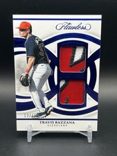 2025 Flawless Dual Prospect Patches TRAVIS BAZZANA  /15 Sapphire RC Cleveland