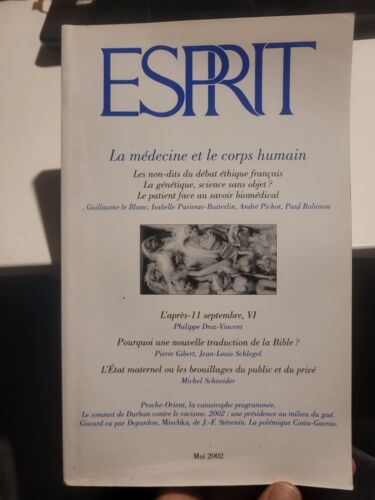 Revue. ESPRIT. La Médecine et le corps humain. N°5. Mai 2002  - Picture 1 of 1