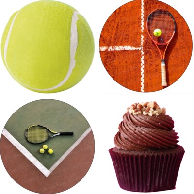 Tennis-Kuchenaufsätze – 23-teiliges Deko-Set Für Geburtstag, Baby-Party Oder Sport-Mottoparty