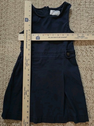 Girls Old Navy Jumper School Uniform Pleated Dress Size S 6/7 Stretch X2 Lot - Picture 2 of 3