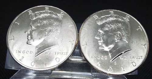 2010 P+D Kennedy Half Dollar Set Brilliant Uncirculated Coins