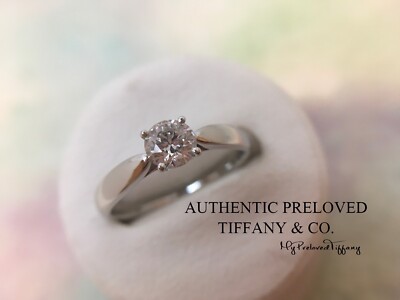 Authentic Tiffany & Co. Harmony Diamond 0.40ct F 3EX Platinum