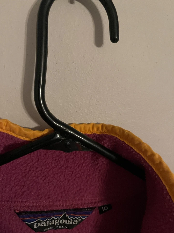 Chaqueta Pullover Vintage Patagonia Hecha en EE. UU. Snap-T Polar 25549 - Para Mujer 10 Foto 4 de 4