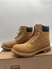 Tried On Timberland Women's 6 Inch Waterproof Boots 10361 Wheat Nubuck US Size 9