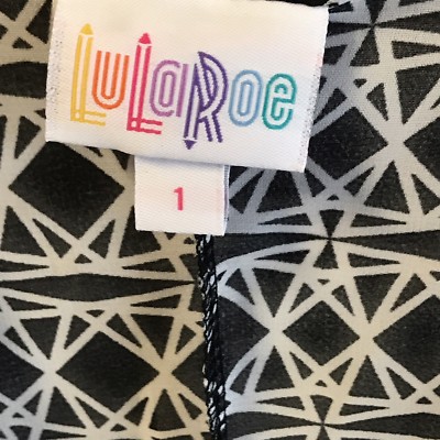 Kimono Lularoe Bianka Pour Enfant - Taille 2 - Noir Et Pêche à Rayures - Tissu Léger - Neuf Avec Étiquettes