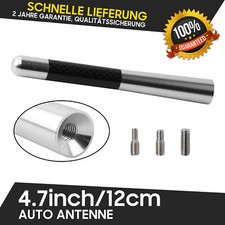 Autoantenne 12cm Stab KFZ Stab Auto Antenne Silber Radio Für Opel Mercedes NEU