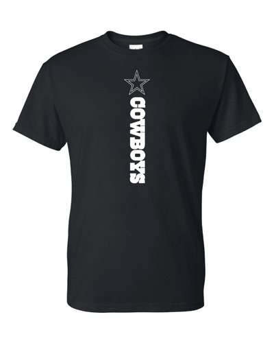 Dallas Cowboys Vertical Design - All Colors + Sizes S-5XL & Youth Kids - Picture 2 of 12