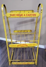 Antique 1942 Royal Crown RC Cola Yellow Soda Metal Rack Shelf Southern Spring