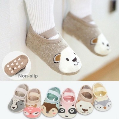 Baby Girl Boy Anti-slip Shoes Boots Cartoon Newborn Kids Toddler Slipper Socks