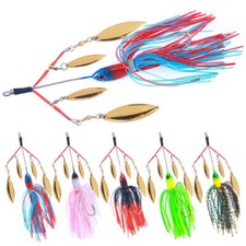 5PCS/Lot Spinnerbait Fishing Lures Buzzbait 13cm/22.8g Blade Bait Spoon Tackle