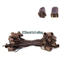 C9 Brown Light String SPT1 - Brown strand 50 sockets