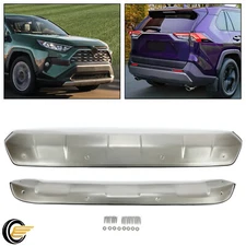 2Pcs For Toyota RAV4 2019-2023 Front Rear Bumper Guard Lower Valance Skid Panel