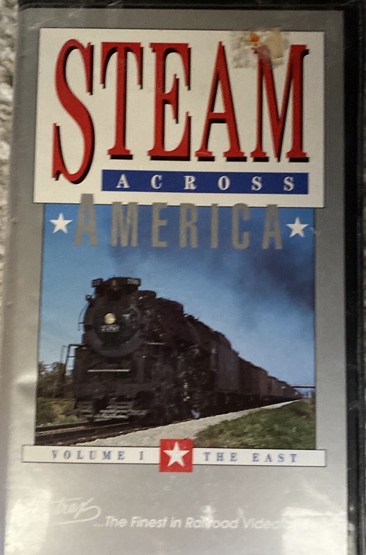 Steam Across America Volume 1 The East- VHS Tape
