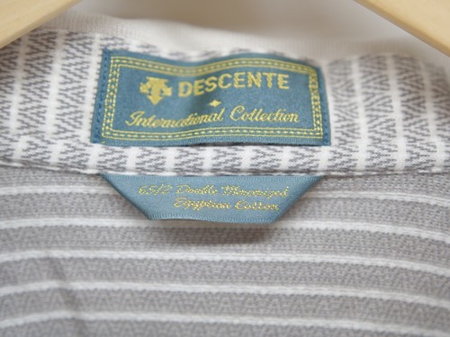 Descente International Collection Mens Small Double Mercerized Cotton Polo Gray - Picture 5 of 10