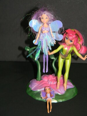Barbie Fairytopia 2004 Petal Pixies QUESTINA~Stand~Mini Purple Sprite~DREAMIE