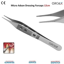 Surgical Micro Adson Dressing Tweezer Tissue Dissecting Thumb Forceps OROAX