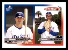 2005 Topps Total  #715 Blake DeWitt / Edwin Jackson Los Angeles Dodgers
