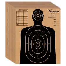 Highwild 13" X 16" Cardboard Targets for Shooting - ISPC/USPSA/IDPA (Pack of 50)