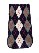 Long Knit Scarf Plaid