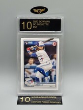 2020 Bowman Toronto Blue Jays BO BICHETTE #52 rookie RC graded mint card LRG 10